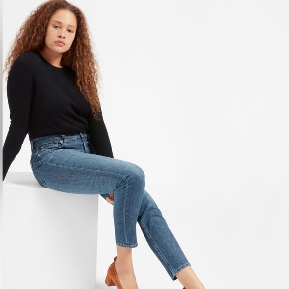 Everlane The Perfect High Rise Ankle Skinny Denim Jeans Women’s 28 - Picture 3 of 13